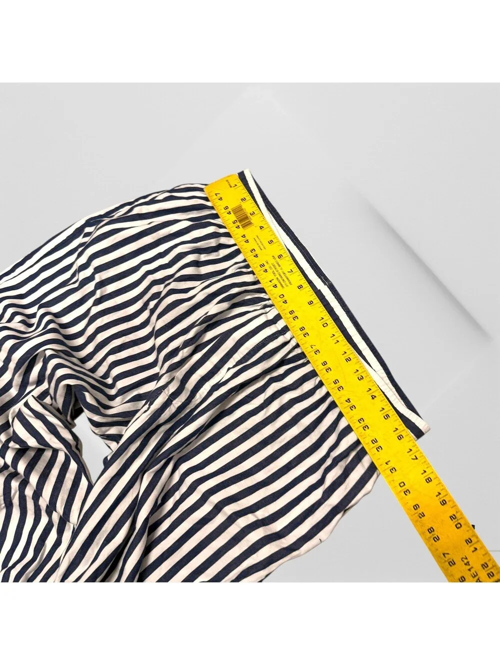 SAINTWOODS Saintwoods Pajama Pants in White Navy Blue Stripe 33 x 30  L